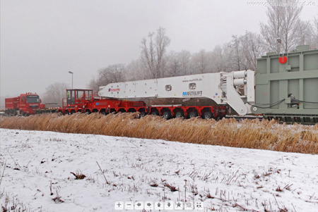 Wilhelmshaven Schwertransport Siemens Transformator Trafo Kraftwerk GDF Suez